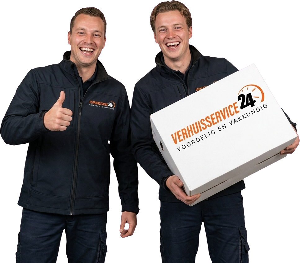 Twee verhuizers van Verhuisservice24